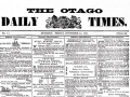 First edition of the Otago Daily Times