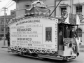 Tram carrying a propaganda message about the Marquette sinking