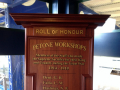 Petone Anzac Day ceremony and roll of honour board