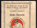 Plunket Society baby booklet