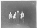 Police officer and search volunteers at Tangiwai