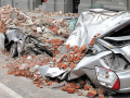 Damaged car in Christchurch, September 2010