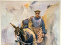 Simpson and his donkey, Gallipoli painting