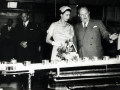 Queen visiting Wattie's factory, 1954