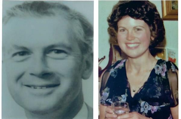 Man and woman side by side smiling at camera