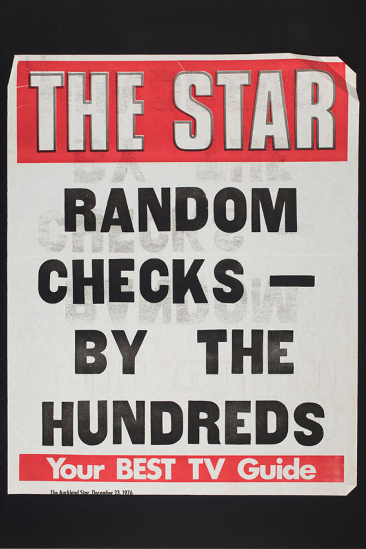 Headline in The Star: Random Checks - by the Hundreds