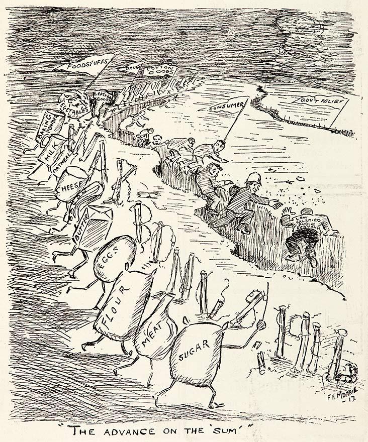 'The advance on the "Sum"'