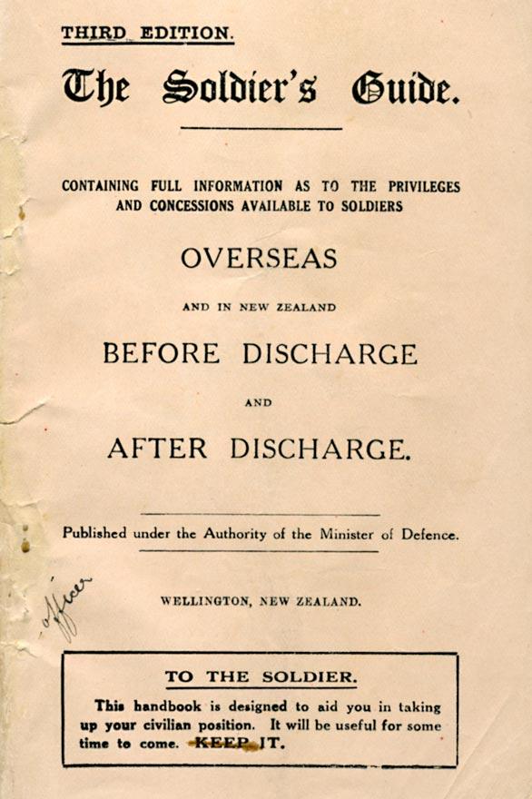 Soldier's repatriation guide
