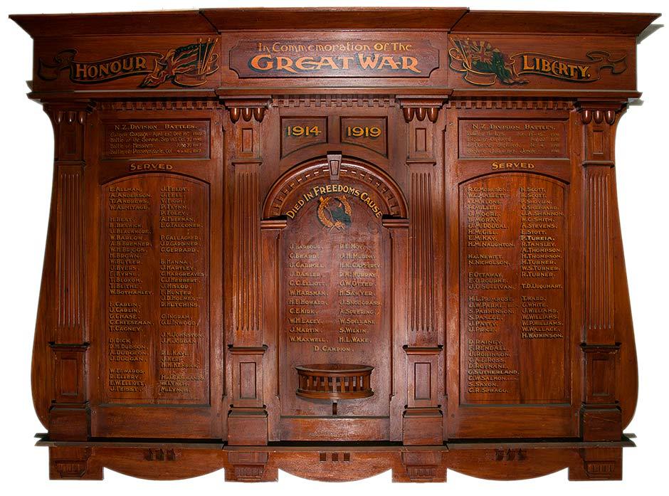 Public Service Association roll of honour boards