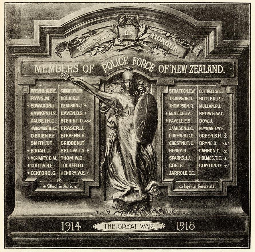 Police Force roll of honour boards