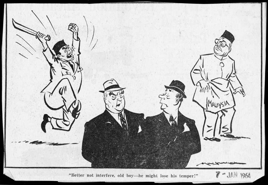 Borneo Confrontation cartoon