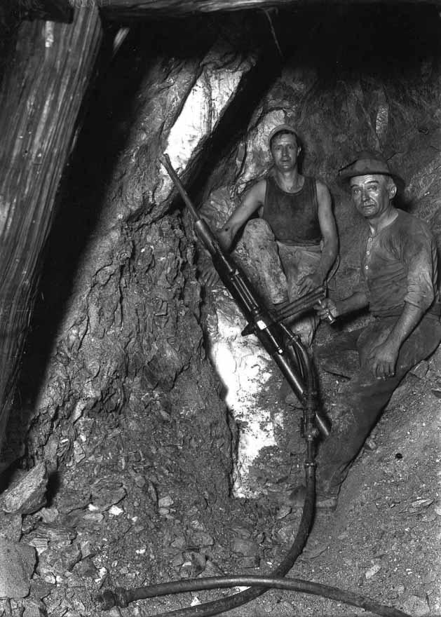 Working in Blackwater gold mine