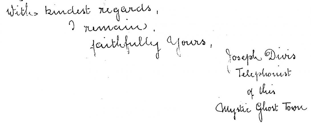 Signature of Joseph Divis