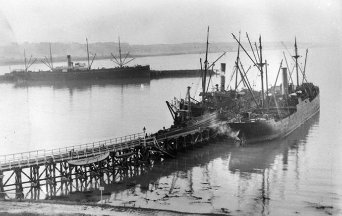 The Karamea at Oamaru, 1912