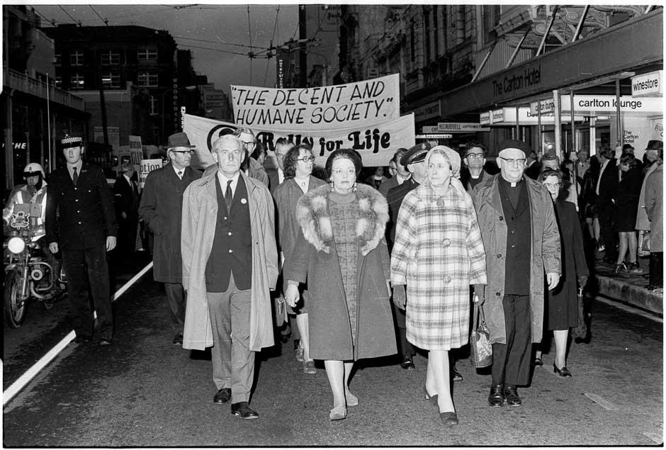 Anti-abortion march in Wellington