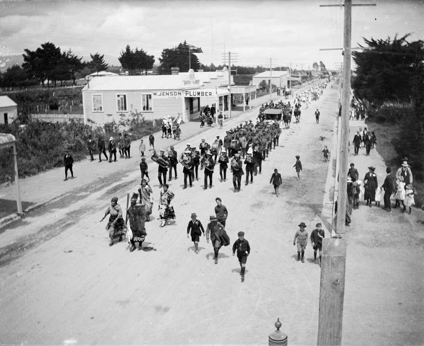 Armistice Day parade in Levin