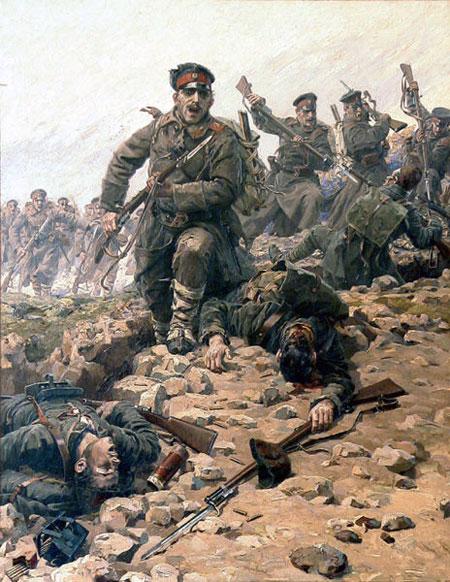 Bulgarian bayonet charge