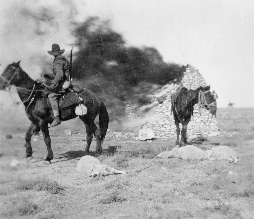 Destruction of Boer farm