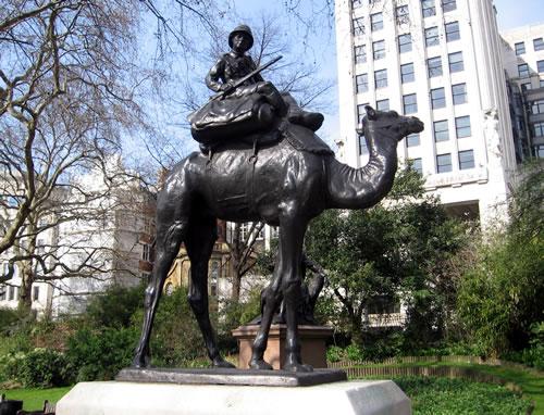 Imperial Camel Corps memorial in London