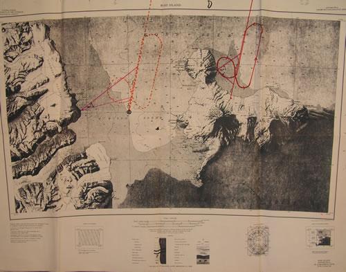 Erebus crash site map