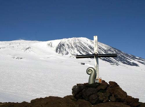 Koru capsule on Mt Erebus