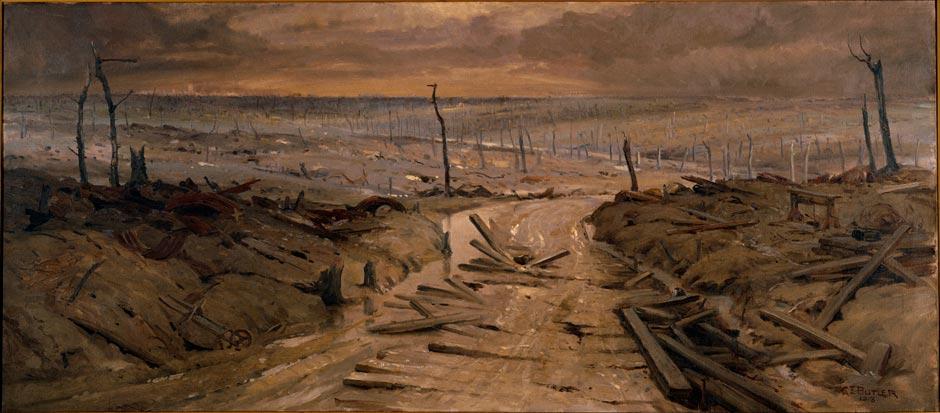 <em>Menin Road from Hooge Crater</em> by George Edmund Butler
