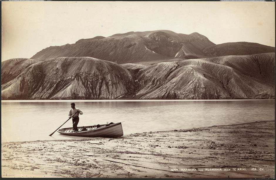 Mt Tarawera and Ruawahia from Te Ariki