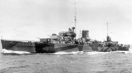 HMNZS <em>Leander</em> in the Pacific
