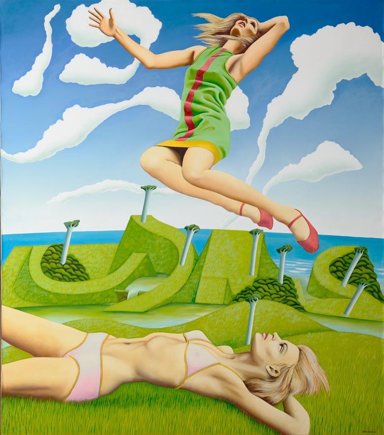 Leapaway girl by Ian Scott