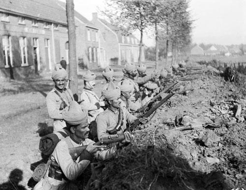 Indian soldiers in Belgium