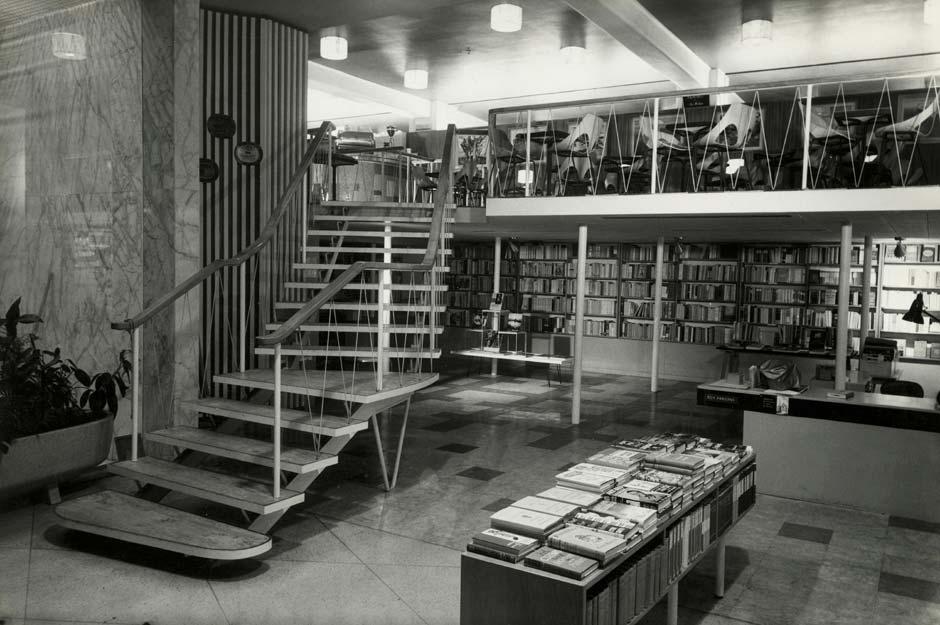 Interior view of Parsons Books and Coffee Gallery