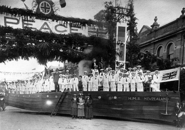 Peace celebration float, Masterton