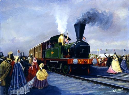 New Zealand's first railway, Christchurch, 1863