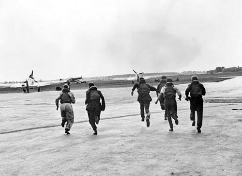 British pilots scramble