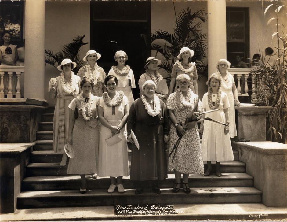 Group shot of delegates to 1934 conference