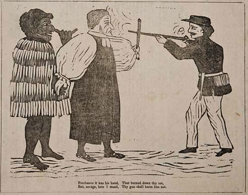 Missionary protection of Māori cartoon