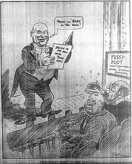 Pussyfoot Johnson cartoon