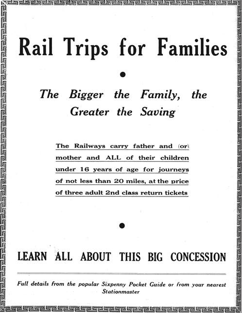 Rail trips for families advertisement