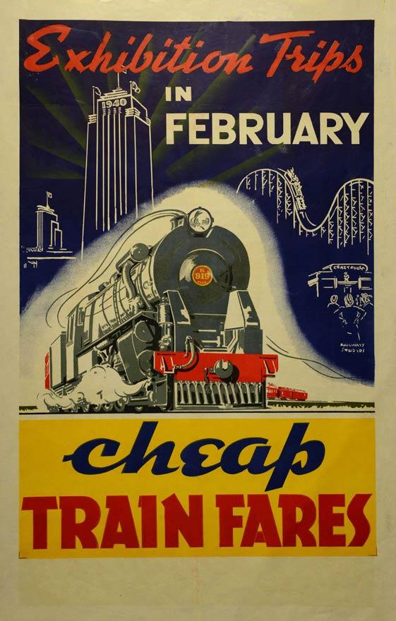 Railways poster for New Zealand centennial