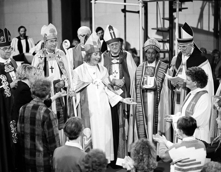 Peny Jamieson being ordained
