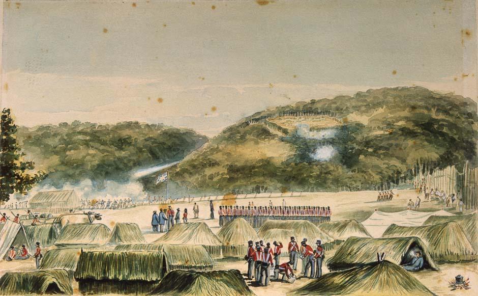 Ruapekapeka pā painting
