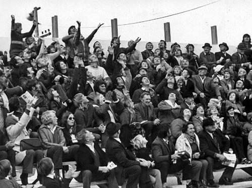 Crowd at South Canterbury Ranfurly Shield game, 1974