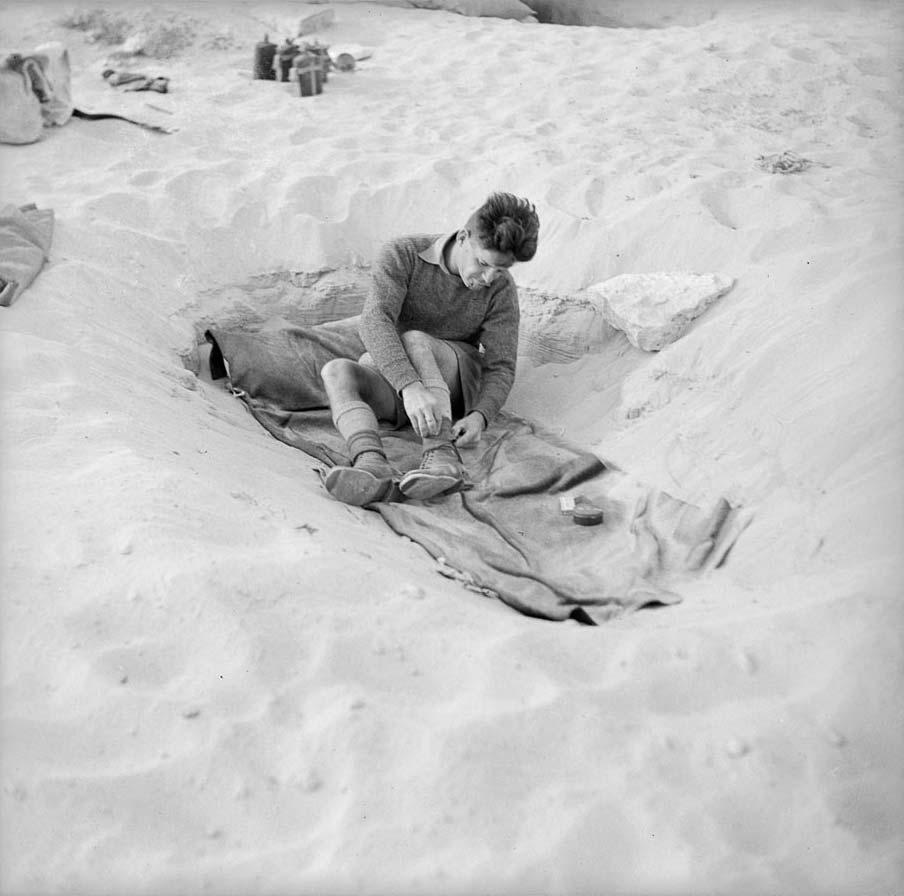 Sleeping in the desert