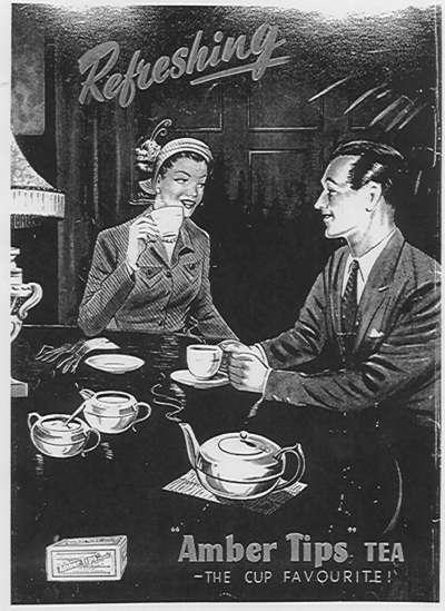 Amber Tips tea advertisement