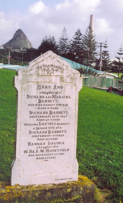 Grave of Richard and Rawinia Barrett 