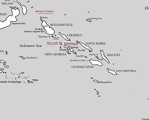 Map of the Solomons Theatre - war oral history programme