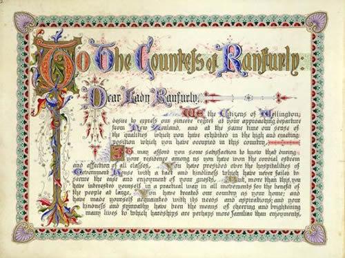 Lady Ranfurly address