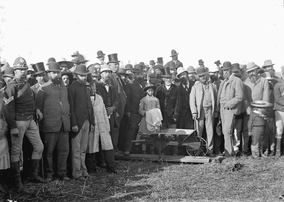 First sod lifted on the main trunk railway