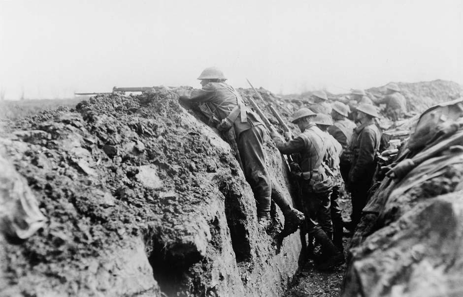 Trench scene from the Somme