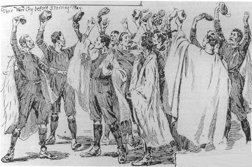The war cry (cartoon), NZ Natives' Rugby Tour of 1888/89
